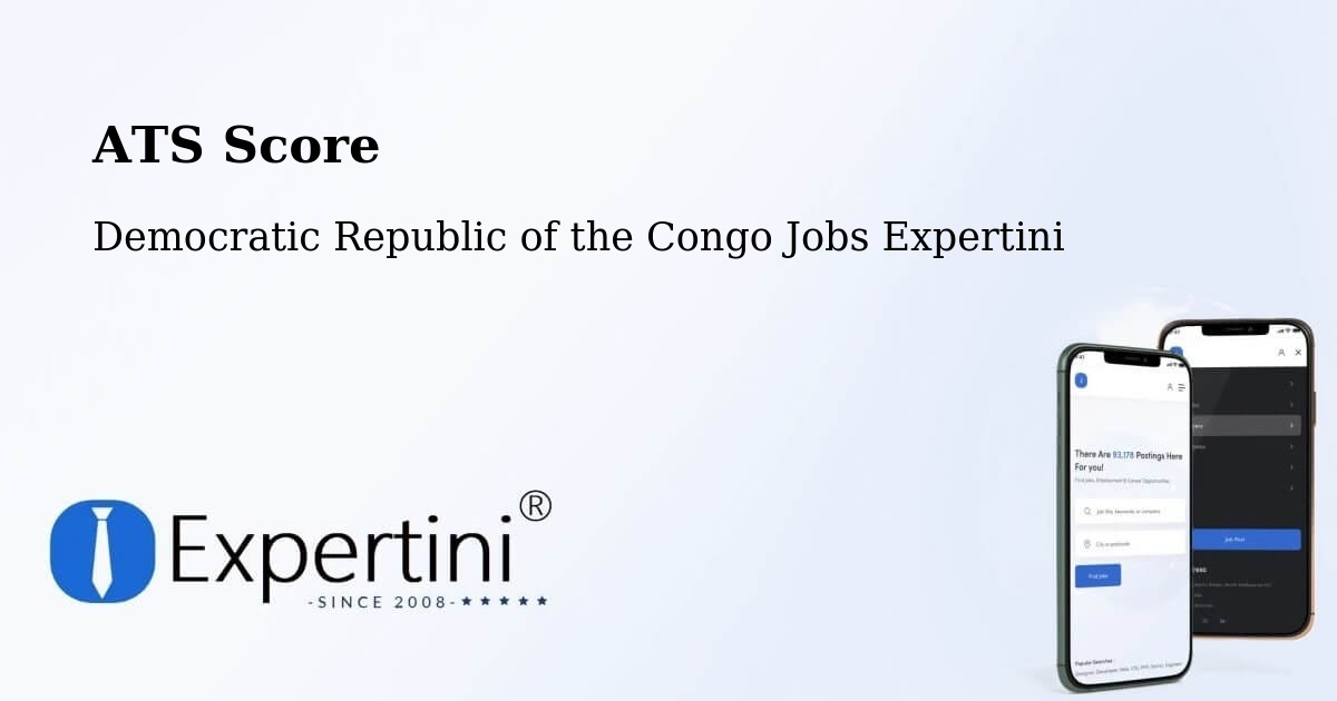 Resume ATS Score & Job Description Match Tool – Gemena - Democratic Republic of the Congo Jobs Expertini
