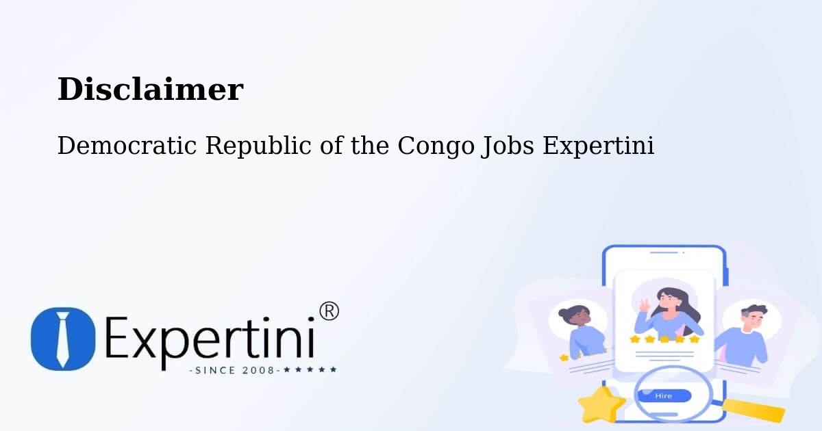 Disclaimer – Gemena - Democratic Republic of the Congo Jobs Expertini